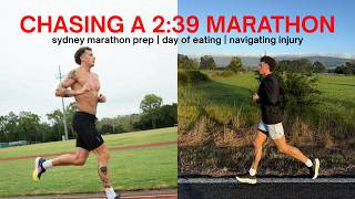CHASING 2:39 | Sydney Marathon | Day of Training + Eating