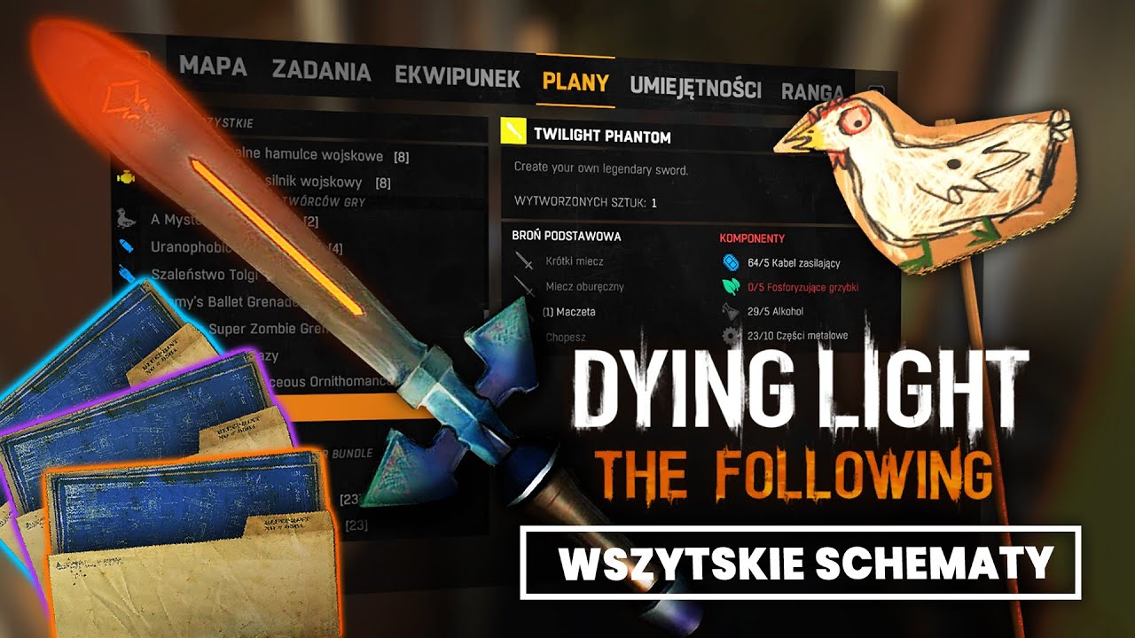 Poznaj lokalizacje WSZYSTKICH SCHEMATÓW w DYING LIGHT: The Following!