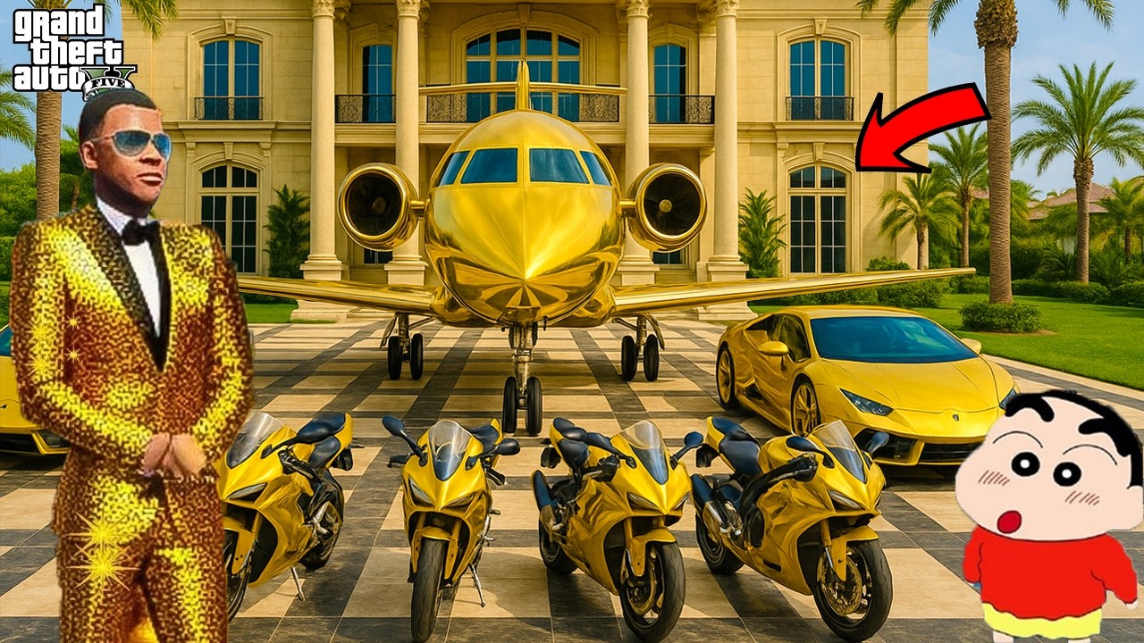 SHINCHAN BLUE GANG VS FRANKLIN RED GANG l GTA5 MODS