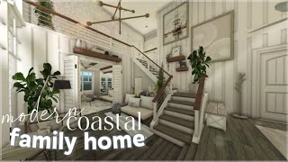 Bloxburg | Modern Coastal Family Home | Roblox | House Build