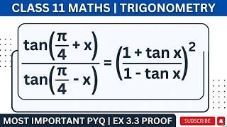 Prove that (tan(π/4   x))/(tan(π/4 - x)) = ((1   tan x)/(1 - tan x))²