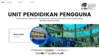 Tatacara Penggunaan Web OPAC Perpustakaan UniMAP
