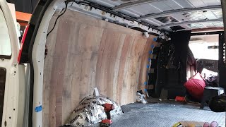 Vanbuild walls are up! Thinsulate. Havelock Wool & Luan. Chevy Express Van.