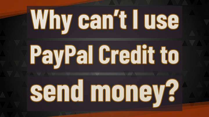 Can you send money through paypal with a credit card