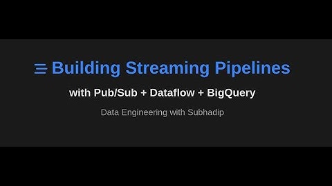 Real-Time Data Pipelines: Pub/Sub + Dataflow + BigQuery End-to-End Tutorial