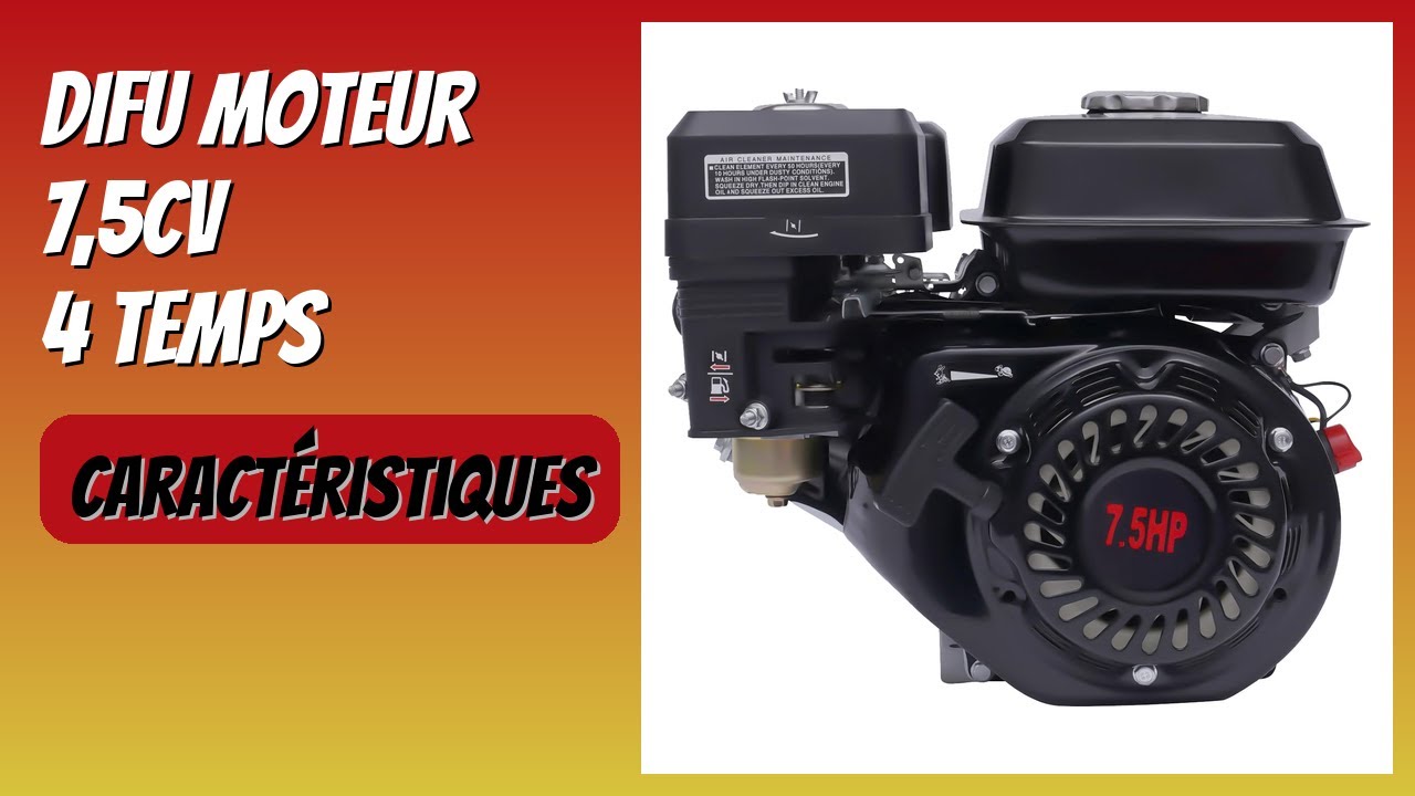 AVIS (2026) : DIFU Moteur 7,5CV 4 Temps. DÉTAILS