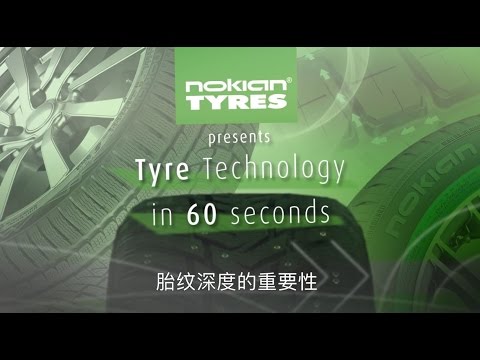 Tyre technology in 60 seconds: The importance of tread depth, Chinese subtitles