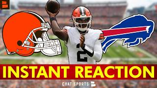 🚨START Shedeur Sanders, Deshaun Watson SUCKS! Browns vs. Bills Instant Reaction