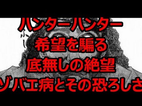 ハンターハンター希望を騙る底無しの絶望ゾバエ病とその恐ろしさ Youtube