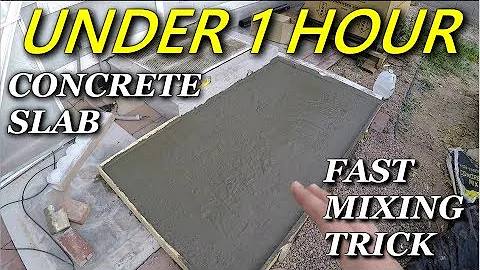 How To Quickly Pour a Concrete Slab By Hand