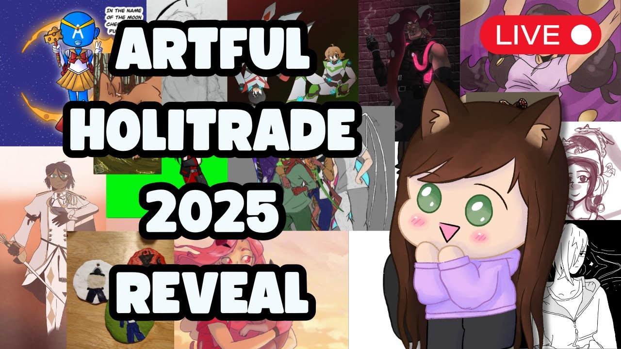 🎁 Artful Holitrade 2025 Reveal! | Discord Secret Santa Art [LIVE]