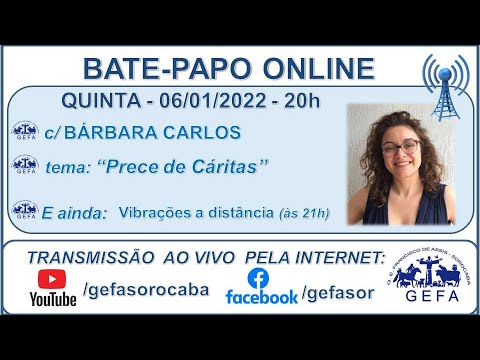 Assista: Bate-papo online - c/ B�?RBARA CARLOS (06/01/2022)