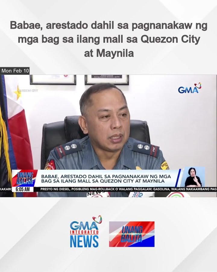 Babae, arestado dahil sa pagnanakaw ng mga bag sa ilang mall sa Quezon City at... | Unang Balita