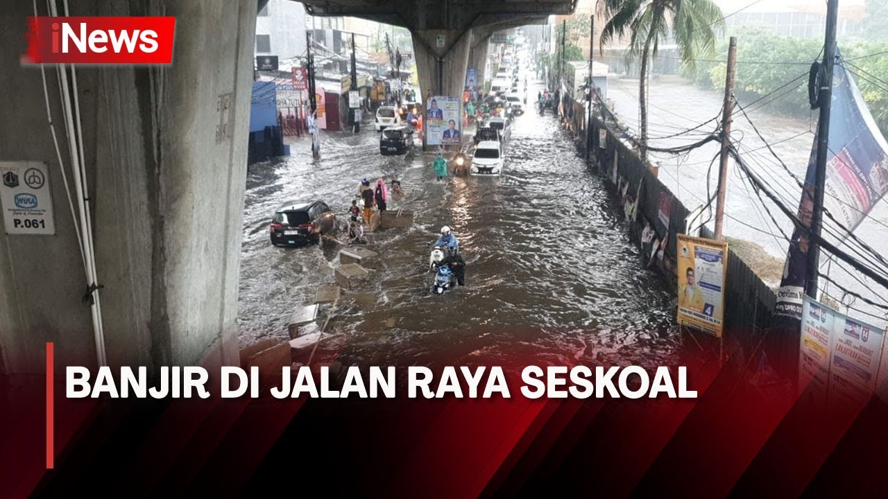 Lawan Banjir di Jalan Raya Seskoal, Sejumlah Kendaraan Mogok - iNews Pagi 04/07