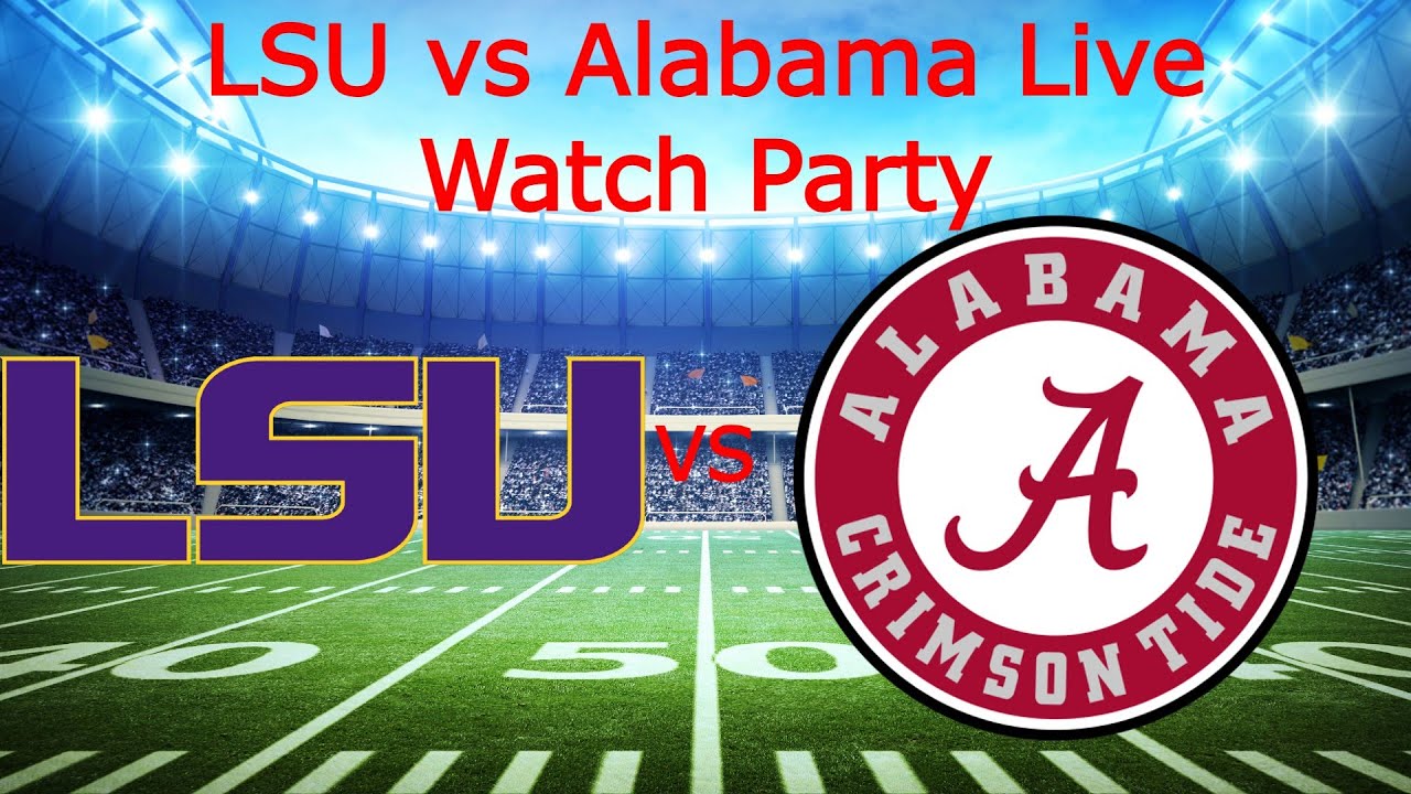 LSU vs Alabama Live Play by Play and Reaction - YouTube