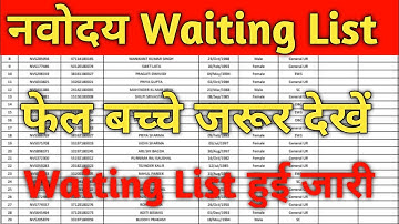 Navodaya Vidyalaya Entrance Exam Class 6 Result 2022 | Navodaya Vidyalaya class 6 result 2022#jnv