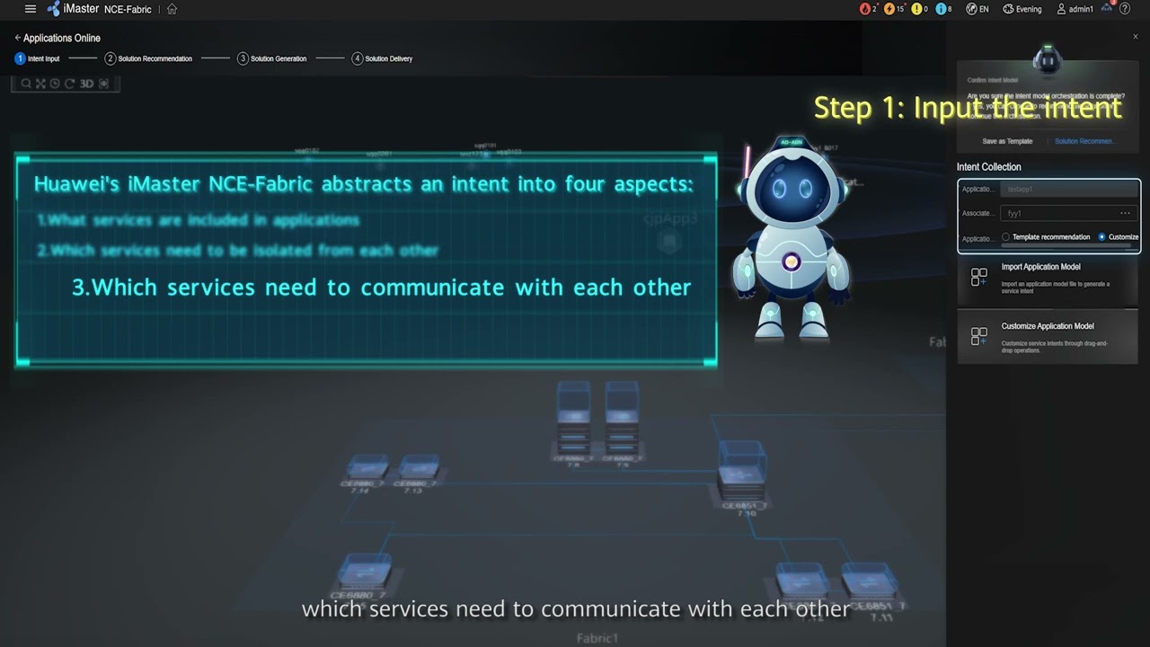 iMaster NCE-Fabric Application launch