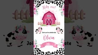 Holy cow invitation #holycow #birthdayinvitation #birthdaypartyideas #birthdaycelebration