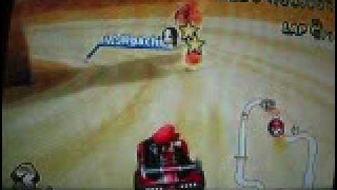 Mario Kart Wii Wi-fi races episode 8-hack attacked by mr.bean!