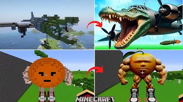 Xây tượng các Brainrot và triệu hồi chiến đấu | GHTG Minecraft