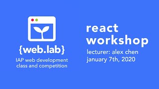 IAP 2020 Day 2 - React Workshop