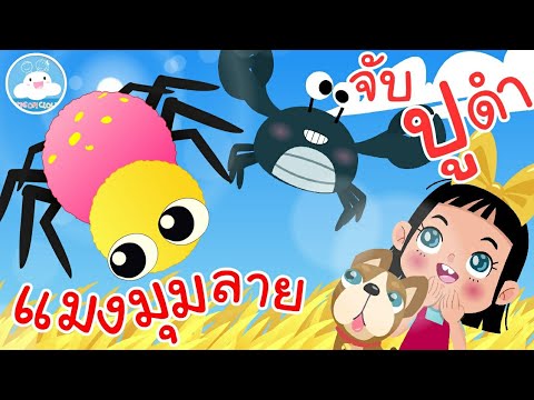 เพลงแมงมุมลายตัวนั้น & เพลงจับปูดำขยำปูนา เพลงเด็กน้อยวัยอนุบาล @KidsOnCloud