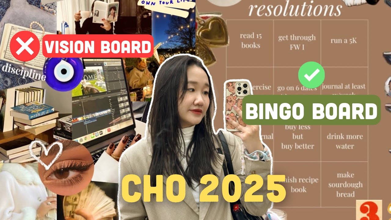 THỬ NGAY BINGO BOARD ĐỂ MANIFEST ĐẠT MỌI MỤC TIÊU TRONG 2025 | Thay Vision Board bằng Bingo Board 🍩