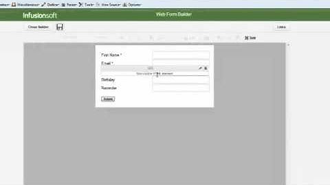 Date Picker on an Infusionsoft Form