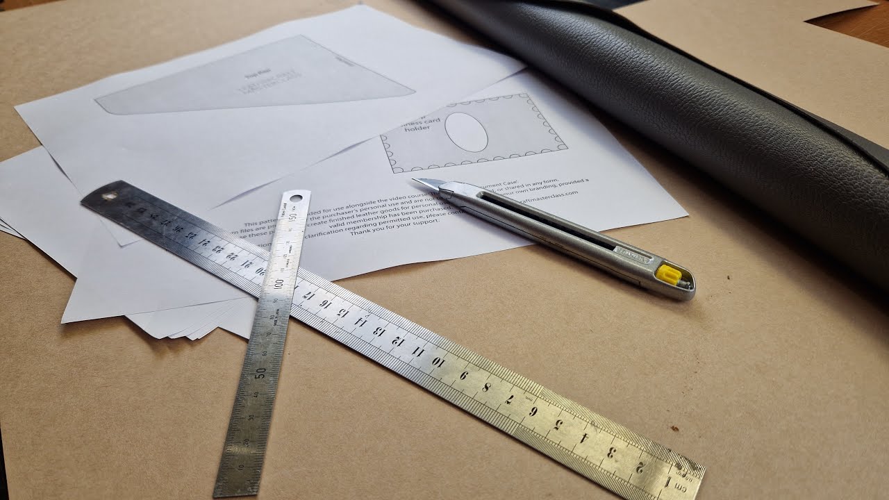 Pattern Cutting. Creating A Leather Document Case Pt 1