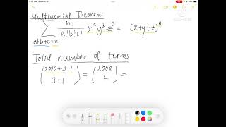 2006 AMC 12A #24 (Multinomial Theorem)