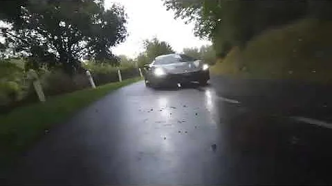 FERRARI F8 TRIBUTO POWERSLIDING IN THE WET EFFORTLESS CONTROL