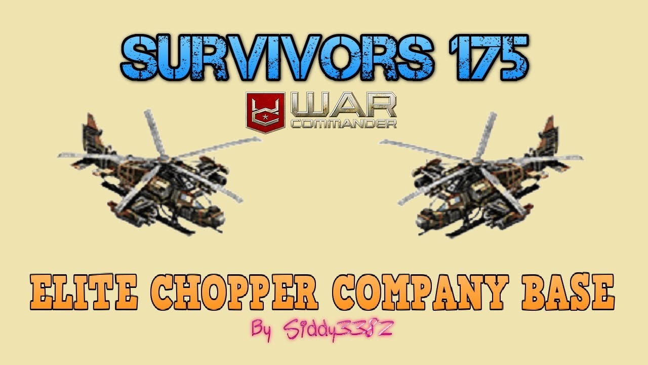 War Commander - Survivors (175) Elite Chopper Company Base.
