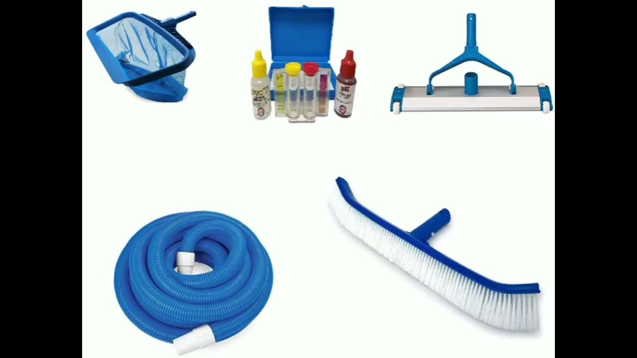 WaterTech Systems Swimming Pools Skimmer Net, Rake Leaf Mesh, Bag Net, Cleaning Brush,  Vacuum Hose,