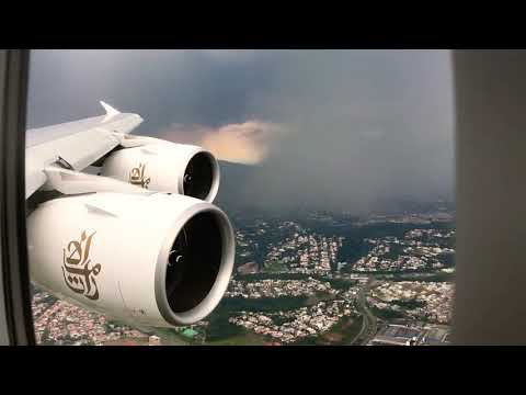 Emirates A380 Landing at São Paulo-GRU Airport /EK 261