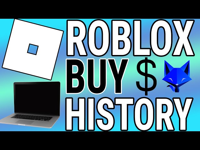 How to View Purchase History in Roblox