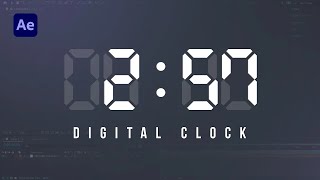 DIGITAL CLOCK / TIMER ANIMATION in After Effects | Easy Timing with Expressions screenshot 3