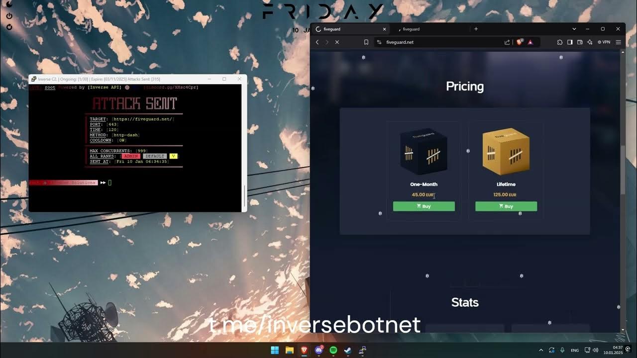 Inverse C2 Showcase VS FIVEGUARD[.]NET BEST C2/API/BOTNET 2025 - YouTube