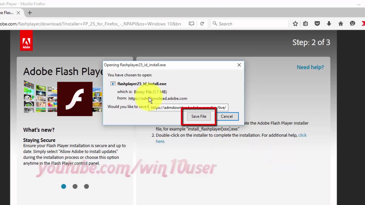 flash player pc software download