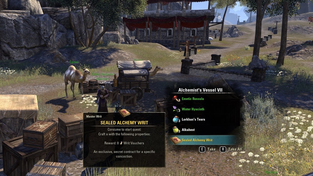 ESO Master Crafting Writs