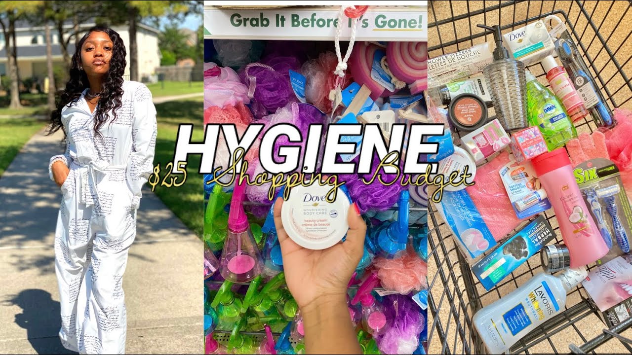 HOW TO HYGIENE SHOP ON A $25 BUDEGT AT DOLLAR TREE+DOLLAR TREE HYGIENE SHOPPING|