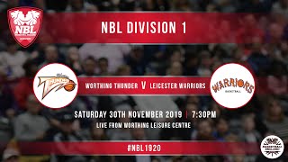 2/ NBL LIVE / Worthing Thunder play Leicester Warriors