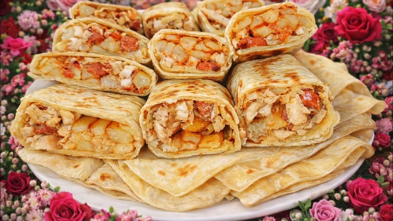خبز التورتيلا المنزلي 🌮 ناجح 100% | طري وسهل وبمكونات بسيطة