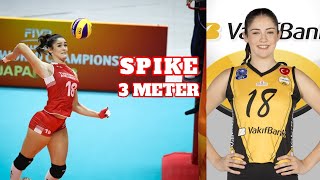Zehra Gunes  Spike 3 METER    Powerful Volleyball SPIKES