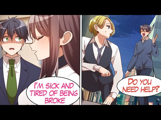 【Comic Dub】My Girlfriend Dumped Me For Being Poor...Saved Stranger, Life Turnaround!【Manga Dub】 class=