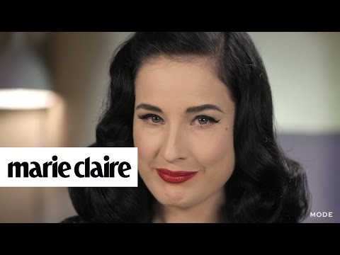 Video: Dita Von Teese Teamed Up With MAC To Create A Red Lipstick