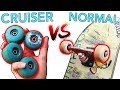 CRUISER WHEELS vs NORMAL WHEELS!