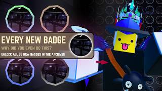 HOW TO GET ALL 37 NEW ARCHIVE BADGES | ROBLOX DOORS