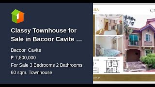 Cly Townhouse For Sale In Bacoor Cavite By Crown Asia