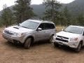 2011 Toyota RAV4 vs Subaru Forester muddy mashup review