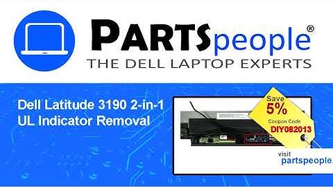 Dell Latitude 3190 2-in-1 (P26T003) UL Indicator Replacement Video Tutorial
